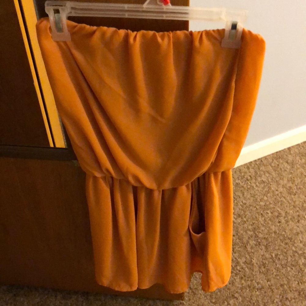 Orange sun dress